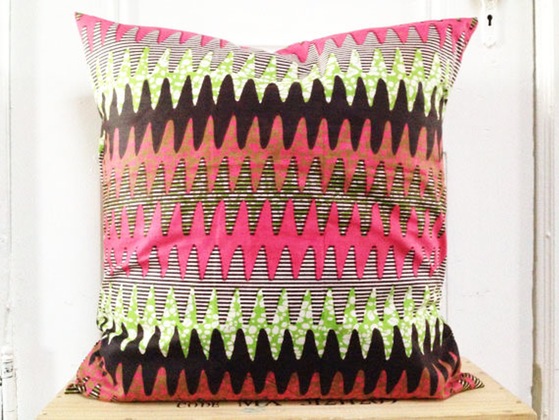 Image of FLAMINGO Wax Print Pillows and Covers