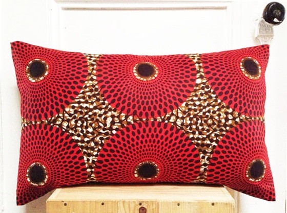 Image of Bull's Eye: AFRICAN Wax Print Pillow Covers