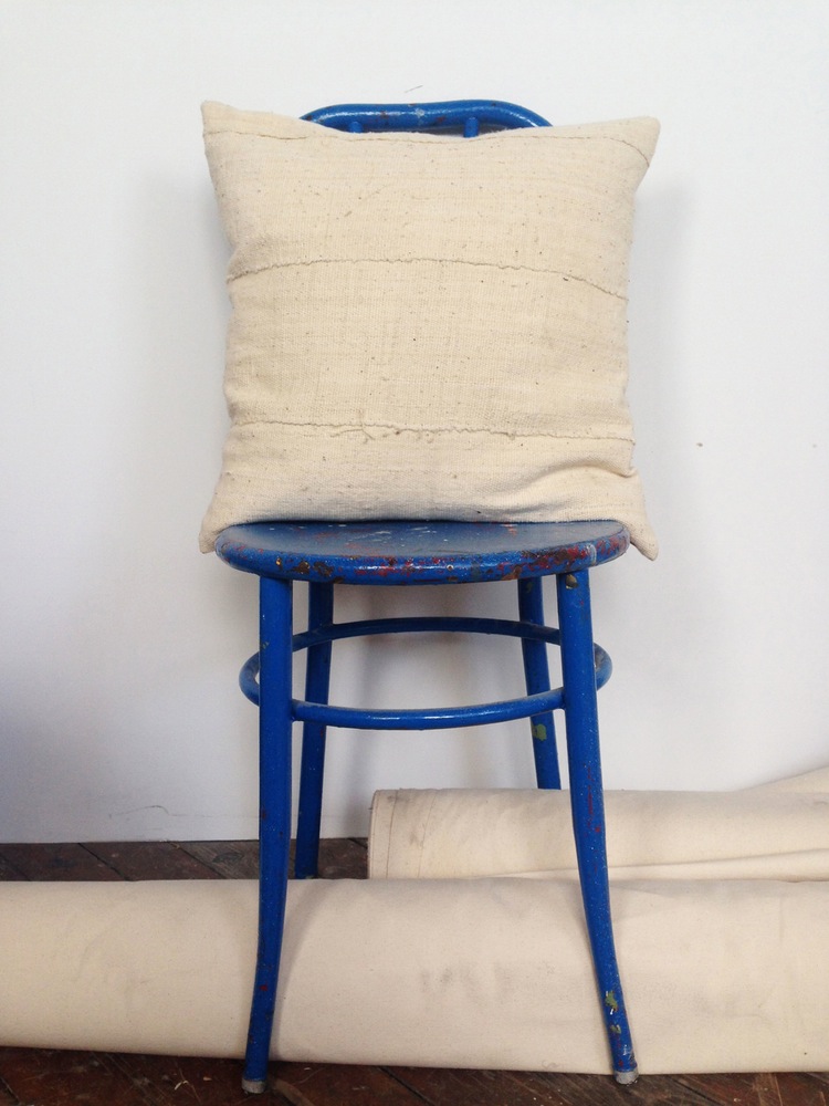 Image of Ivory Mudcloth Pillow