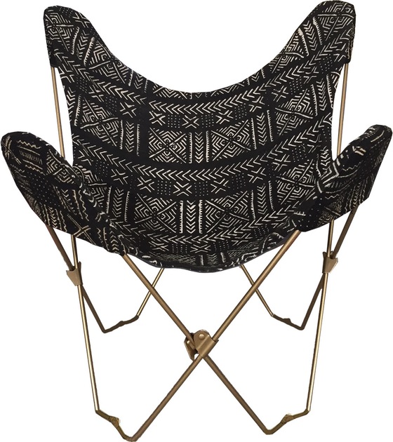 Image of Mudcloth Butterfly Chair Cover + Frame