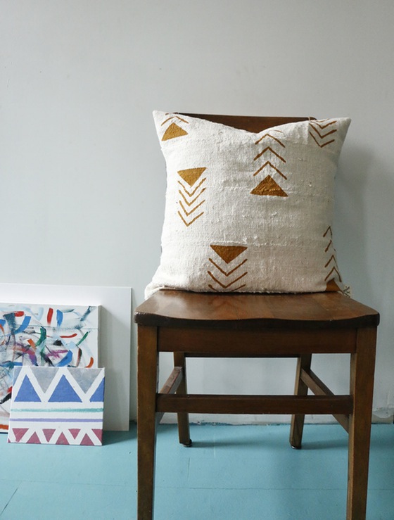 Image of Kilima Bogolan Pillow Cover (de)constructed