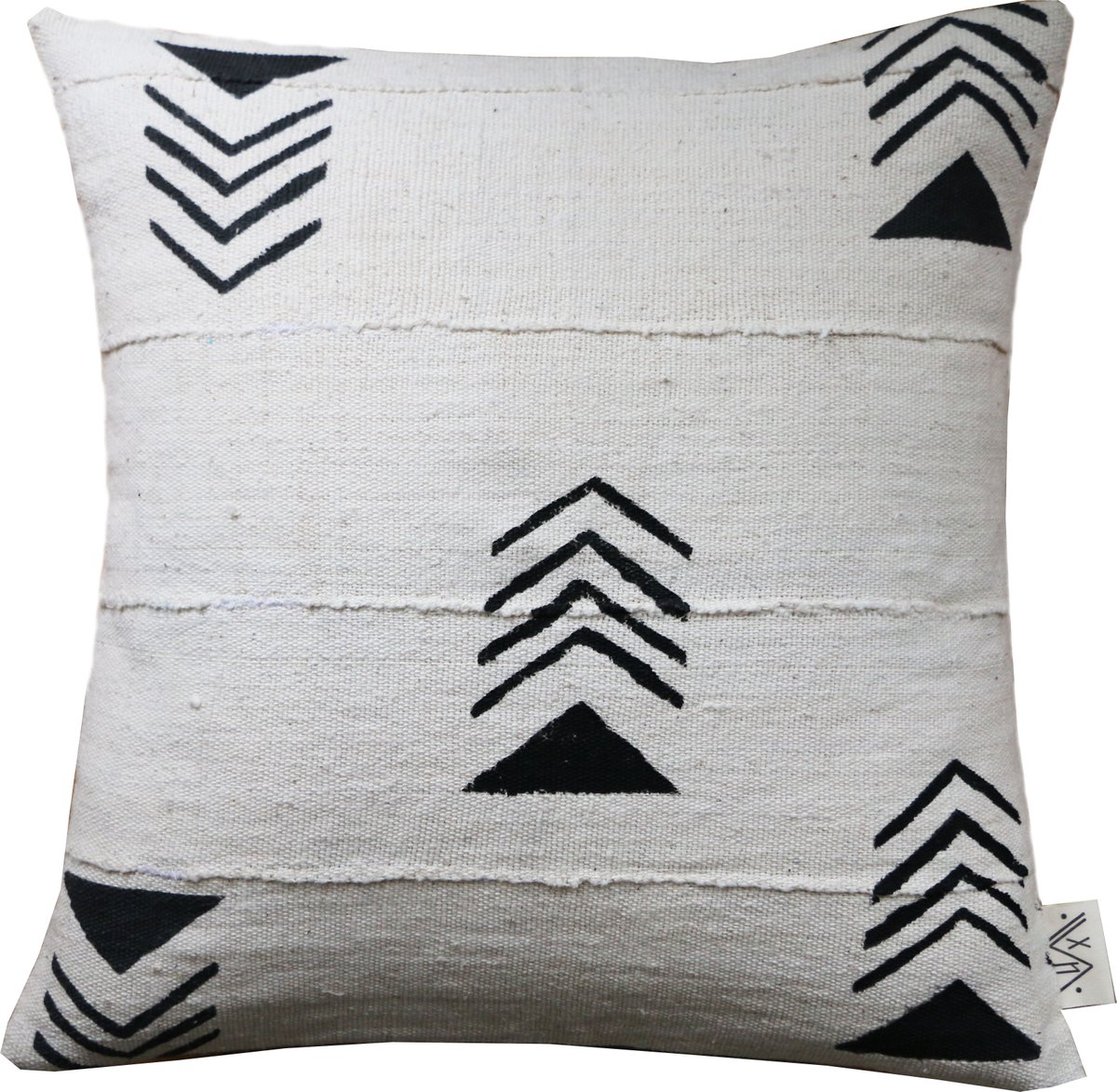 Image of BLK Kilima Bogolan Pillow Cover (de)constructed