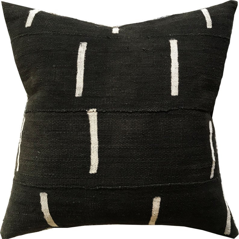 Image of Dash Mudcloth Pillow Cover